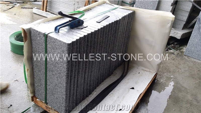 Natural Granite G603 Grey Flamed Surface Granite Tile Stair Stepping Tiles Stair Riser Tile