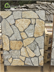 Natural Stone Loose Stone Wall Veneer Cement Back Outdoor Wall Cladding Stone Pattern