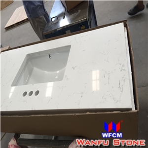 Direct Factoy High Quality White Quartz Stone Vanity Tops