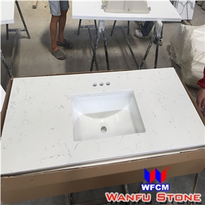 Direct Factoy High Quality White Quartz Stone Vanity Tops