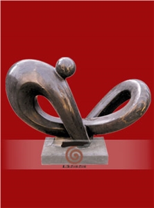 Brown Marble Abstract Statue Sculpture