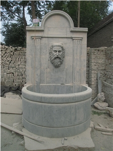 Grey Marble Wall Fountain for Exterior