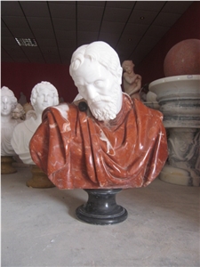 Marble Bust with Roman Style in Life Size