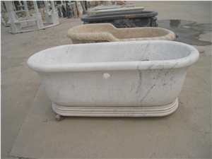 White Marble Bathtub