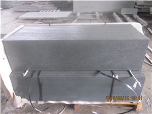 G654 Padang Dark/Sesame Black Granite Flamed Steps, Stair Riser, Stair Treads, Staircase