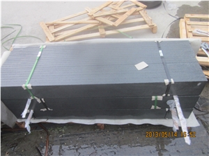 G654 Padang Dark/Sesame Black Granite Flamed Steps, Stair Riser, Stair Treads, Staircase