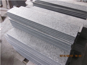 G684 Black Granite Steps, Flamed and Eased Edge, Padang Nero Granite Stairs