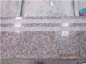 G684 Peach Red Granite Polished Steps, Stair Riser, Stair Treads, Staircase