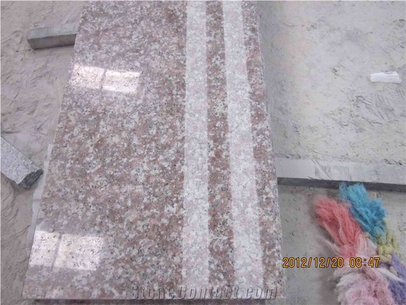 G684 Peach Red Granite Polished Steps, Stair Riser, Stair Treads, Staircase