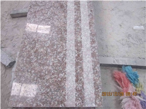 G684 Peach Red Granite Polished Steps, Stair Riser, Stair Treads, Staircase