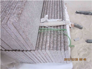 G684 Peach Red Granite Polished Steps, Stair Riser, Stair Treads, Staircase