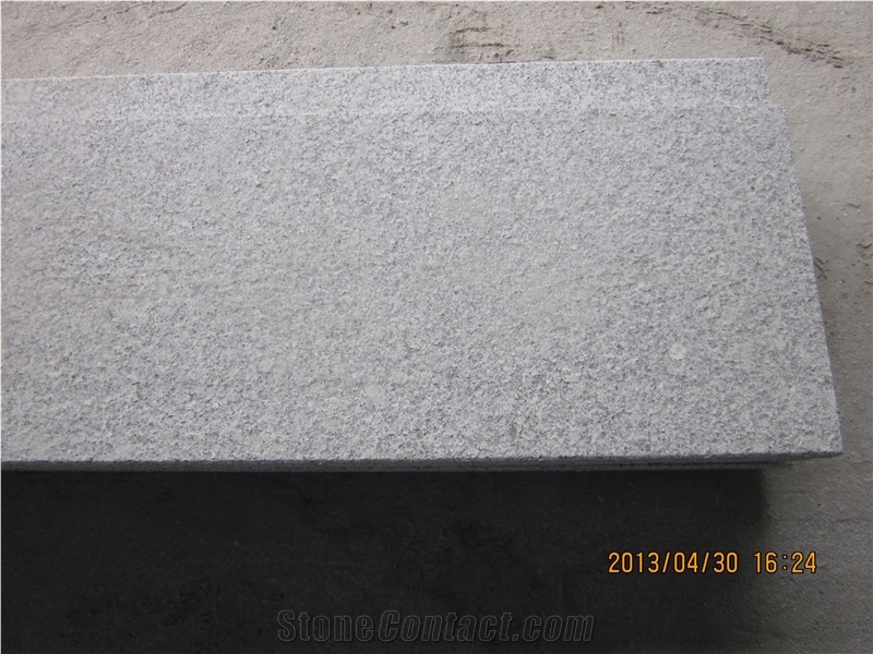 New G603/Crystal White/Padang Light Granite Flamed Steps, Stair Treads, Staircase