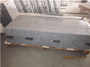 New G603/Crystal White/Padang Light Granite Flamed Steps, Stair Treads, Staircase