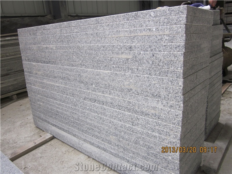 New G603/Crystal White/Padang Light Granite Honed Steps, Stair Riser, Stair Treads, Staircase