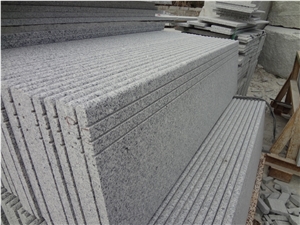 New G603/Crystal White/Padang Light Granite Polished Steps, Stair Riser, Stair Treads, Staircase