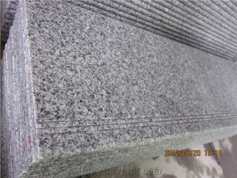 New G603/Crystal White/Padang Light Granite Polished Steps, Stair Riser, Stair Treads, Staircase