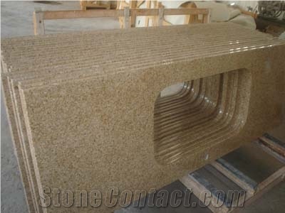 Rusty Yellow Granite Countertop, G682 Yellow Granite, Giallo Rusty, Sunset Gold Granite Countertop