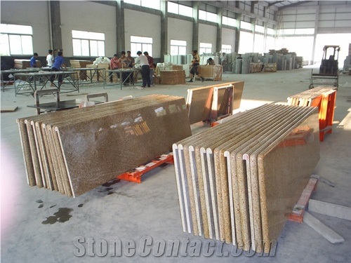 Rusty Yellow Granite Countertop, G682 Yellow Granite, Giallo Rusty, Sunset Gold Granite Countertop