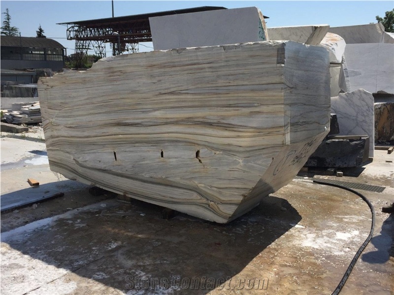 Zebrino Bluette Marble Block, Italy Blue Marble