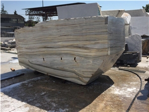 Zebrino Bluette Marble Block, Italy Blue Marble