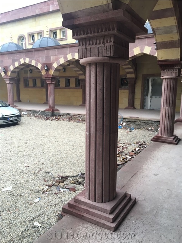 Aksalur Gulkurusu - Aksalur Dry Rose Tuff Stone Column
