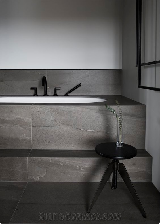 5.5mm Thin Marble Look Porcelain Tile,French Gray Full Body Marble Tile