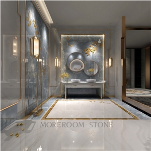 Blue Onyx Look Glaed Porcelain Tile,Full Polished Floor Tile on Sale