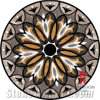 Factory Price Round Porcelain Floor Medallion Pattern Porcelain Tile