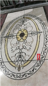 Moreroom Stone Marble Pattern Medallion Tiles for Wall and Flooring