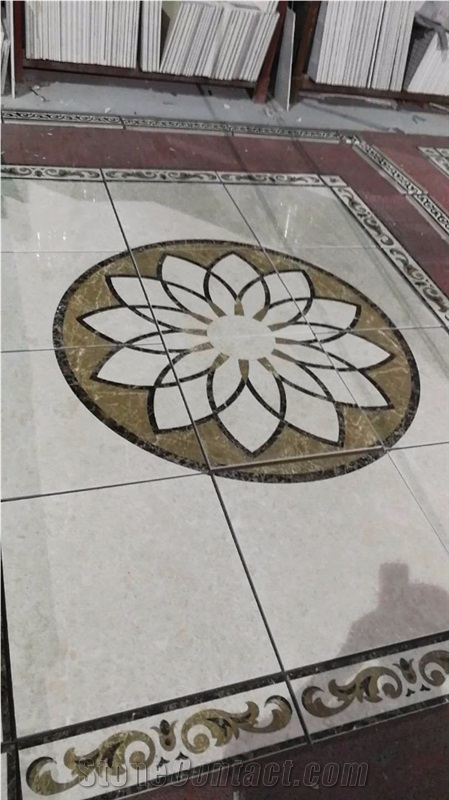 Moreroom Waterjet Composite Ceramic Backed Marble Medallions