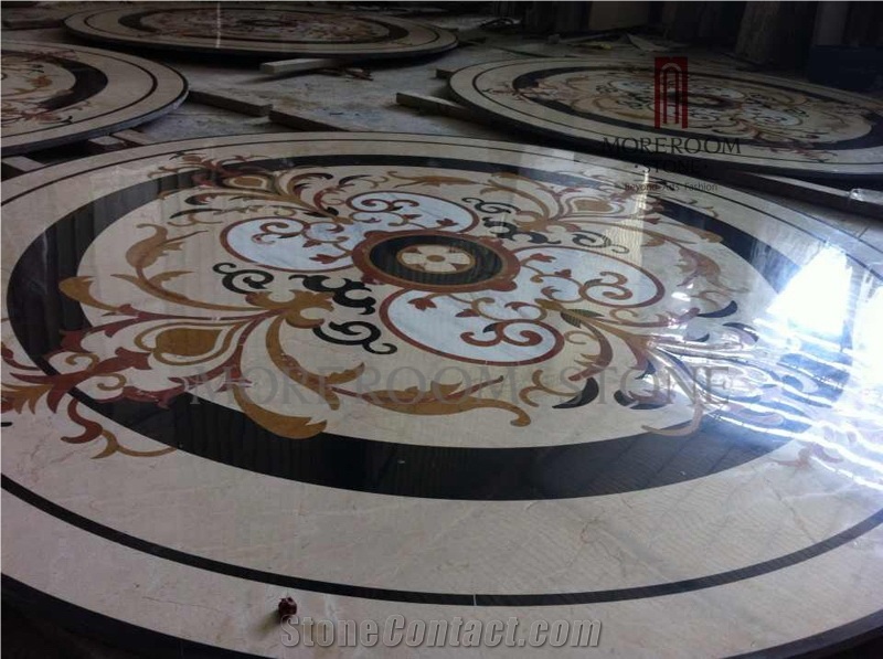 Moreroom Waterjet Composite Ceramic Backed Marble Medallions