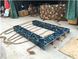 Moreroomstone Agate Semi Precious Stone Countertop Tabletops