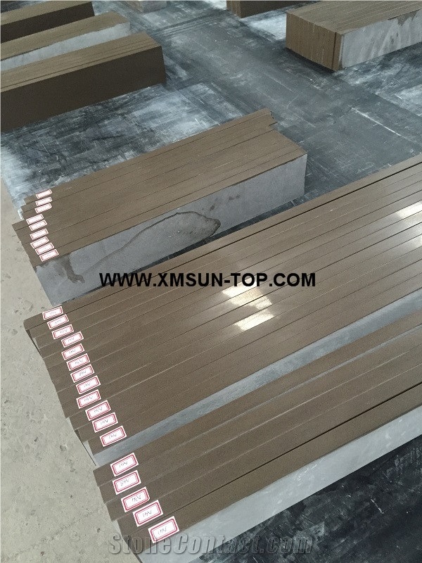 Brown Artificial Quartz Stone Countertop/Brown Artificial Stone Kitchen Countertop/Brown Engineered Stone Kitchen Top/Brown Quartz Stone Worktop