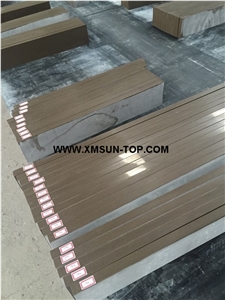 Brown Artificial Quartz Stone Countertop/Brown Artificial Stone Kitchen Countertop/Brown Engineered Stone Kitchen Top/Brown Quartz Stone Worktop