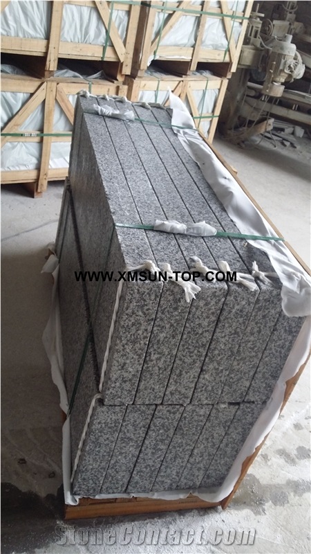 G603 Granite Kerbstones/Sesame White Granite Kerb Stone/China Sardinia Granite Curbstone/Crystal Grey Granite Side Stone/Light Grey Granite Road Stone