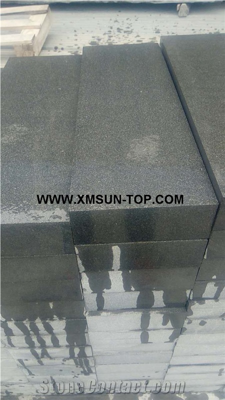 Shanxi Black Granite Kerbstones/Absolute Black Granite Kerb Stone/North Mountain Black Granite Curbstone/Supreme Black Granite Road Stone