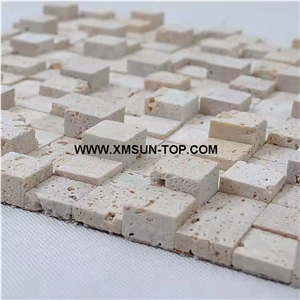 White Square Mosaic Tile/White Wall Mosaic Tile/ White Mosaic for Wall Covering/White Mosaic for Bar Top Decoration/Interior Decoration