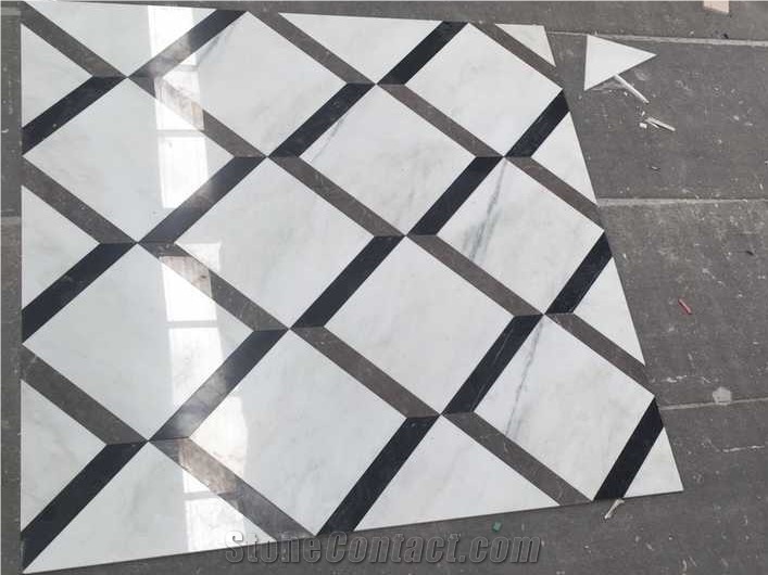 Round Big Tiles and Marble Slab, Popular Medallion Floor Decorated Tiles,Multi Color Marble Polished Inlay Flooring Tiles Pattern Modern Design