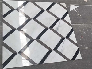 Round Big Tiles and Marble Slab, Popular Medallion Floor Decorated Tiles,Multi Color Marble Polished Inlay Flooring Tiles Pattern Modern Design