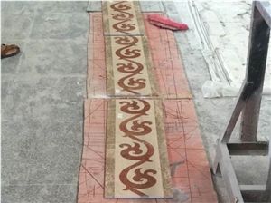 Round Big Tiles and Marble Slab, Popular Medallion Floor Decorated Tiles,Multi Color Marble Polished Inlay Flooring Tiles Pattern Modern Design