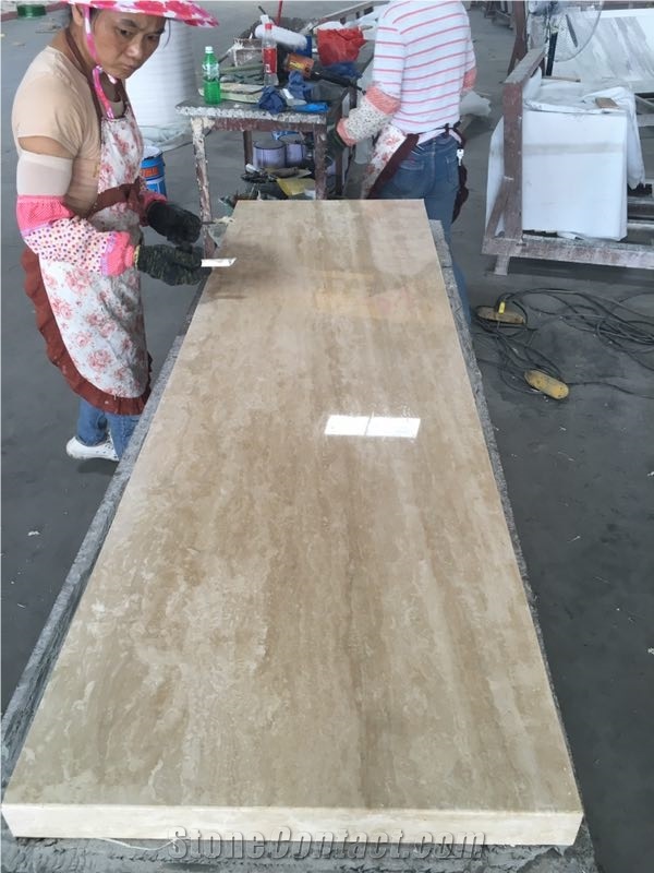 Turkish Cream Travertine Vanity Tops,Ivory Travertine Light,Ivory Light Travertine Bathroom Solid Surface,Ivory Travertine Bathroom Countertops