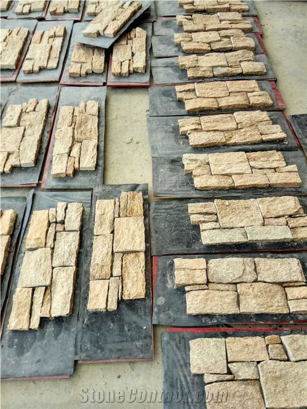 China Stacked Stone Veneer Feature Wall Cladding Panel Ledge Stone Split Face Tile Landscaping Interior & Exterior Decor Natural Culture Z-Shape