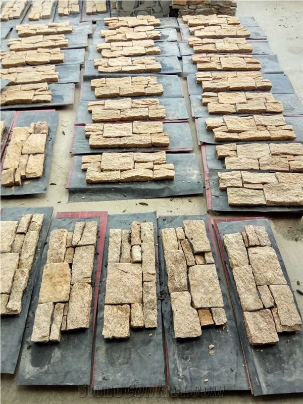 China Stacked Stone Veneer Feature Wall Cladding Panel Ledge Stone Split Face Tile Landscaping Interior & Exterior Decor Natural Culture Z-Shape