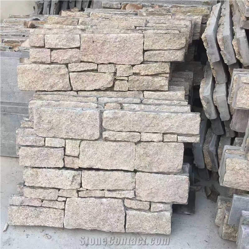 China Stacked Stone Veneer Feature Wall Cladding Panel Ledge Stone Split Face Tile Landscaping Interior & Exterior Decor Natural Culture Z-Shape