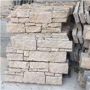 China Stacked Stone Veneer Feature Wall Cladding Panel Ledge Stone Split Face Tile Landscaping Interior & Exterior Decor Natural Culture Z-Shape
