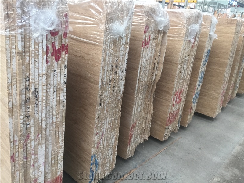 Iran Beige Travertine Polished and Filled