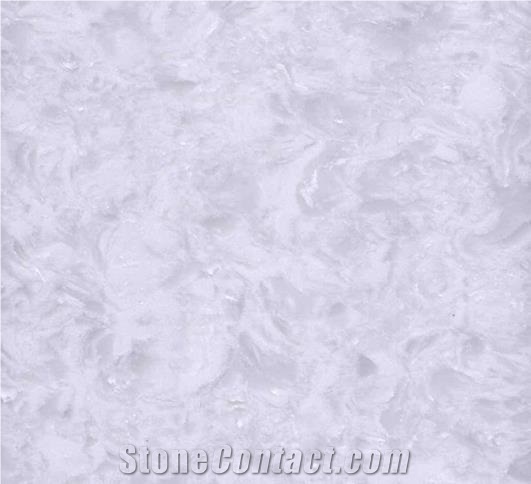 Marble Series White Cloud Quartz Stone Slab Ot 0105 for Kitchen and Vanity Tiles for Flooring Wall Panal, Quartz Countertop, Engineered Quartz Slabs