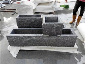 Chinese Light Grey Granite Zima White Grey Sardo Jinjiang G603 Granite Plant Port Boxes for Landscaping