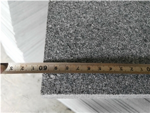 Chinese Sesame Grey Granite G654 Flamed and Brushed Pavers