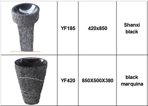 Natural Marble Granite Standing Round Square Bathroom Basin Sink